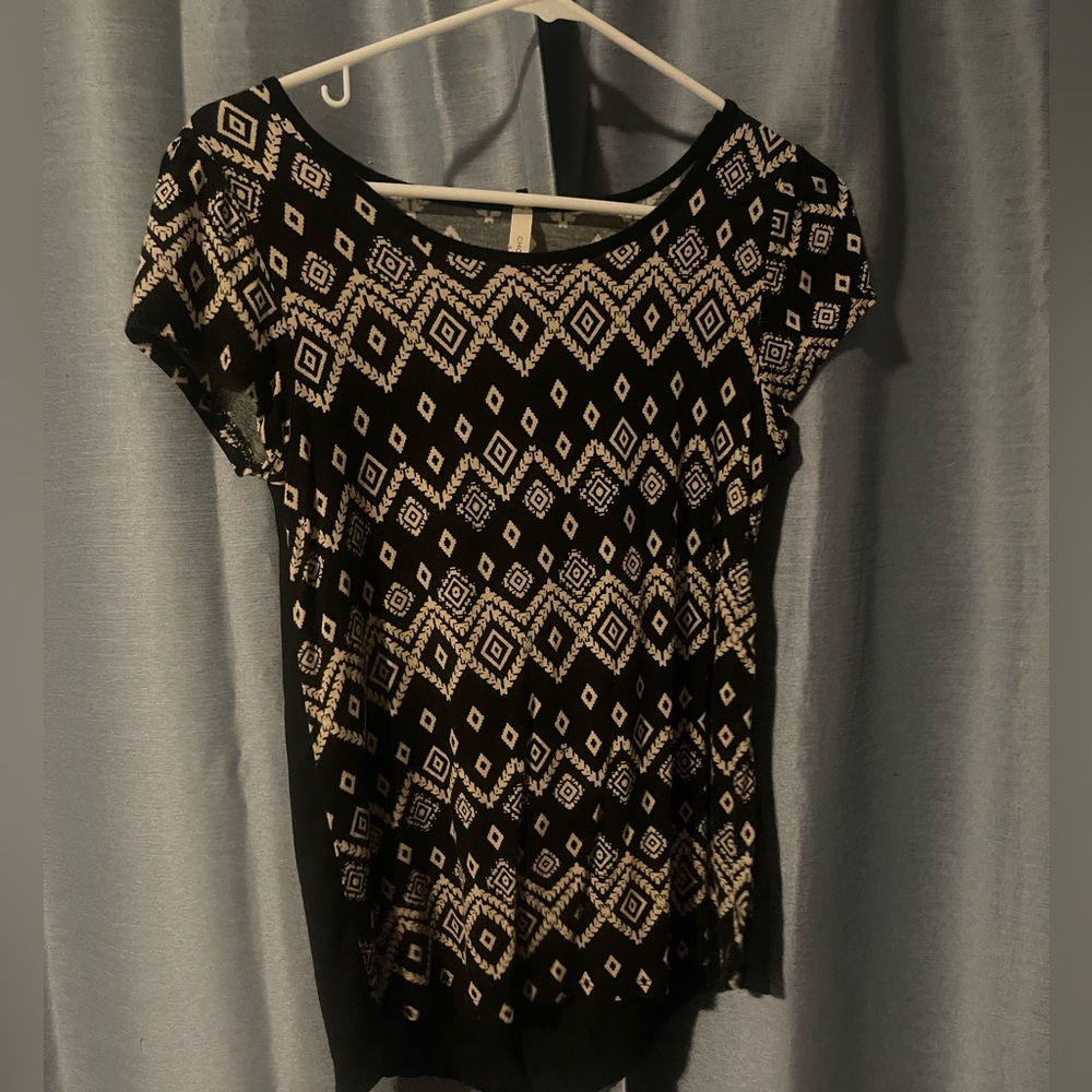 Open back shirt